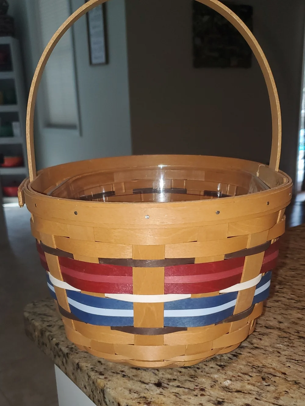 Longaberger 2012 Truly American Oval Spring Basket & Protector ... New